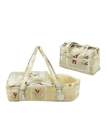 Little Angel Carry Cot with Diaper Bag - Beige