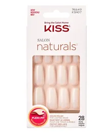 Kiss Salon Naturals Nails Coffin Shape Long KSN07