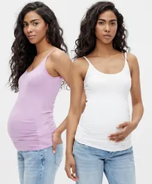 Mamalicious 2 Pack Maternity Tank Top - Multicolor