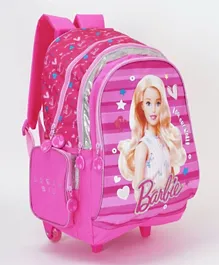 Barbie Trolley Backpack Pink - 18 Inches