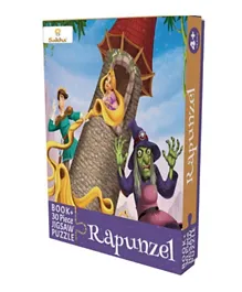 Rapunzel Story Book & Jigsaw Puzzle - English