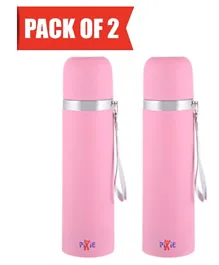 Pixie Thermo Flask Pack of 2 Pink - 500 ml