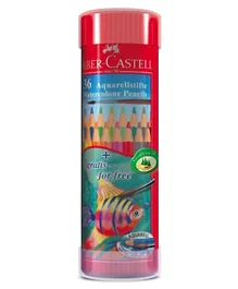 Faber Castell Fish Round Tin Water Colour Pencils - 36 Pieces