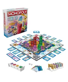 Monopoly Builder Strategy Board Game - Multicolour