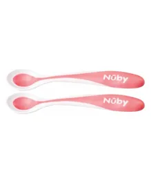 Nuby Soft Edge Spoon Pack of 2- Pink