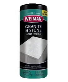 Weiman Granite & Stone Daily Wipes - 30 Pieces