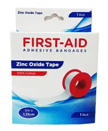 First Aid Zinc Oxide Tape - 1 Roll