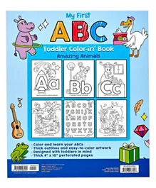 Toddler Color-In' Book: ABC Amazing Animals - English