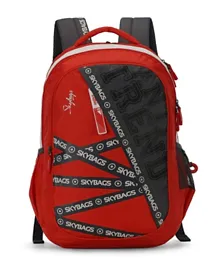 Skybags Figo Plus 01 Unisex School Backpack Red - 45.72 cm