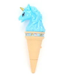 Unicorn Ice Cream Music Flash Magic Wand - Blue