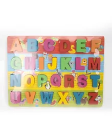 Wooden Letter Cognitive Board Puzzle - 27 Pieces