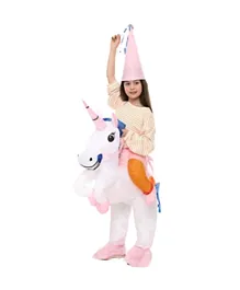 Factory Price Little Princess Inflatable Unicorn Costume Suit for Kids - Pink