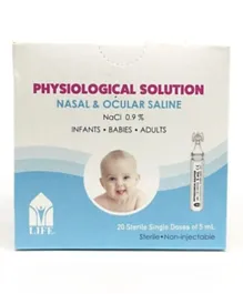 Life Physiological Saline Salt Single Dose 20 - 5mL