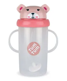 Tum Tum Tall Tippy Up Sippy Cup Series 3 With Weighted Straw Betsy Bear - 300 mL
