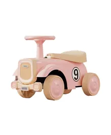 Factory Price Nolan Kids Balancing Ride-On Vintage Car with Steering Wheels - Pink