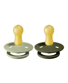BIBS Colour Toddler Pacifier Size 2 Pack of 2 - Sage & Green Hunter