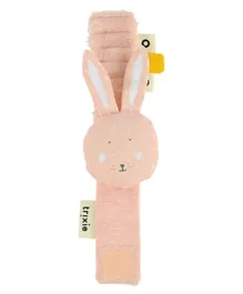 Trixie Wrist Rattle Mrs. Rabbit - Pink