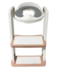 Mini Panda Lav Potty Training Toilet Seat With Step Stool - Copper