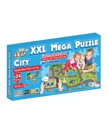 Akar Toys Jagu Mega City Puzzle - 24 Pieces