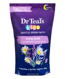 Dr Teals Kids Gentle Epsom Bath Sleep Soak with Melatonin & Essential Oil - 909g
