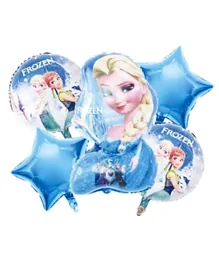 Brain Giggles Frozen Theme Theme Foil Balloon Set - 5 Pieces