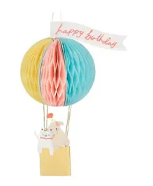 Meri Meri Air Balloon Honeycomb Card