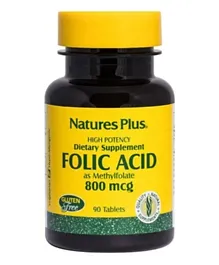 Natures Plus Folic Acid 800 Mcg - 90 Tablets