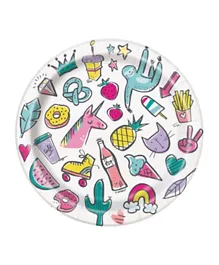 Unique Favourite Things Birthday Plates - Pack Of 8