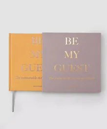 Printworks Guest Books Pack of 2 - Beige & Yellow