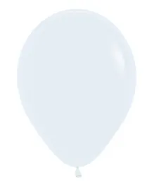 بالونات لاتكس دائرية من سمبرتكس بيضاء - عبوة من 50