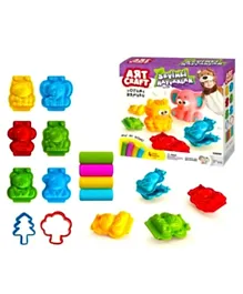 Dede Toys Art Craft 3D Sweet Animal Play Dough Set - 16 Pieces