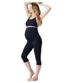 Mums & Bumps Blanqi Maternity Belly Support Crop Leggings - Navy