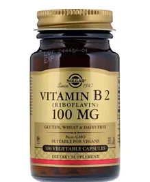 SOLGAR Vitamin B2 100 MG Riboflavin - 100 Vegetable Capsules