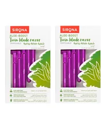سايرونا - ماكينات حلاقة لإزالة الشعر للاستعمال مرة واحدة - عبوة من 10