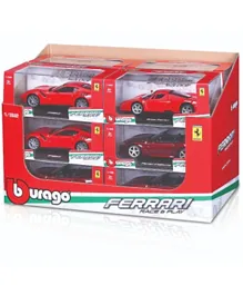 Bburago Die Cast Ferrari Race & Play Car 1:32 Scale Assorted Pack of 1 - Red