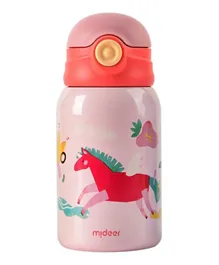 Mideer Unicorn Vacuum Insulated Bottle With Holder - 450 mL