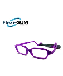 Flexi-Gum Flexible Kids Eyeglasses Frame with Strap -Lilac