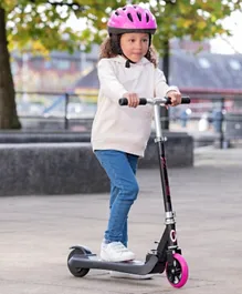EVO Electric Scooter With Lithium Battery VT1 | Pink, 100W Motor, 21.6V, Top Speed 10KM/H, Max.Weight 50kg, Folding E-Scooter, For Boys & Girls Kids Ages 6+