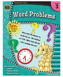 Teacher Created Resource Grade 3 Ready Set Learn Word Problems - 64 Pages