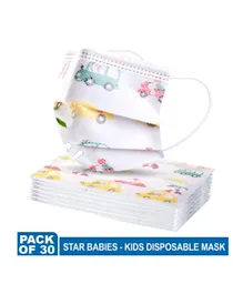 Star Babies Space Prints Kids Disposable Mask - Pack of 30