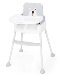 iFam Portable & Convertible High Chair - White and Grey