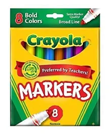 Crayola Bold & Broad Line 8 Markers