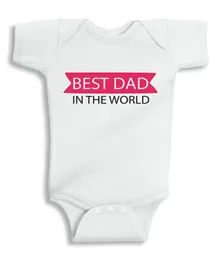 توينكل هاندز بدلة أفضل أب في العالم - أبيض