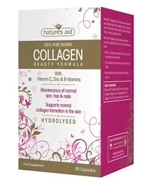 Natures Aid Collagen Beauty Formula Food Supplement - 90 Capsules