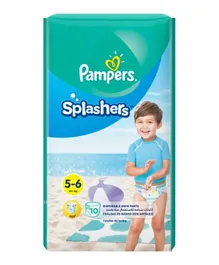 Pampers Carry Pack Splasher Swimming Pants Size 5-6 - 10 Pieces