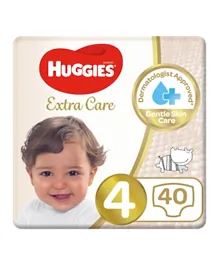 Huggies Extra Care Diapers Size 4 - 40 Pieces