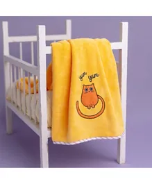 MilkandMoo Tombish Cat Baby Blanket - Orange
