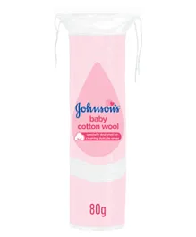 Johnsons Baby Pure Cotton Wool - 80 Grams