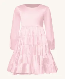 Bardot Junior Reese Tiered Dress - Soft Pink