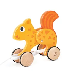 Hape Push and Pull Squirrel Wooden Pull Along Toy